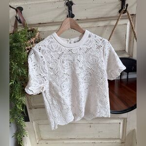 Sweet open knit blouse from A&F